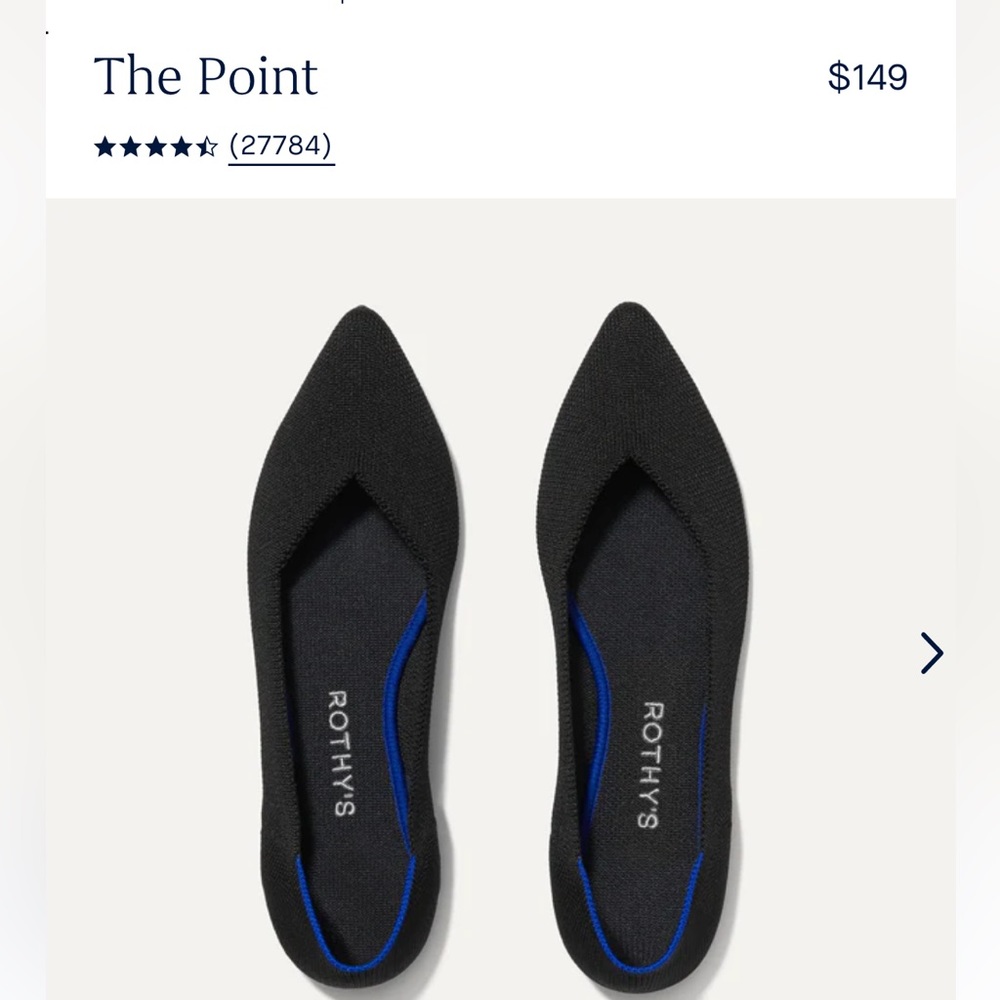 Rothy’s pointed toe flats